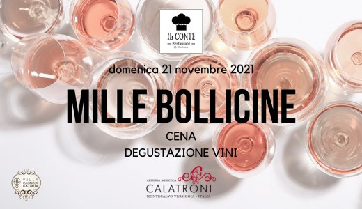 Cena "Mille bollicine" al ristorante Il Conte by Villa Cagnola (21/11/2021)