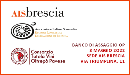 Banco di assaggio Oltrepò Pavese con AIS Brescia (08/05/2022)