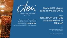 Calatroni tasting at Oteri pop up store (06/28/2022)