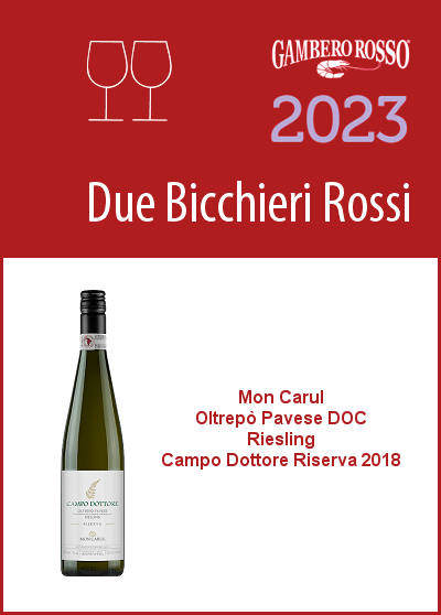 Gambero Rosso 2023 - Due Bicchieri Rossi - Riesling Campo Dottore Riserva 2018