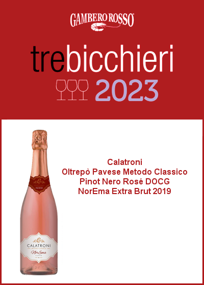 Gambero Rosso 2023 - Tre Bicchieri - NorEma Rosé Extra Brut 2019