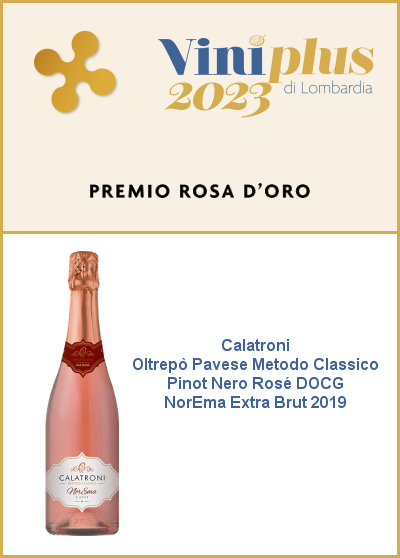 Viniplus AIS Lombardia 2023 - Rosa d'Oro - NorEma Rosé Extra Brut 2019